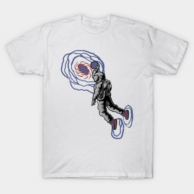 Astrounaut Basketball T-Shirt by BLUESIDE